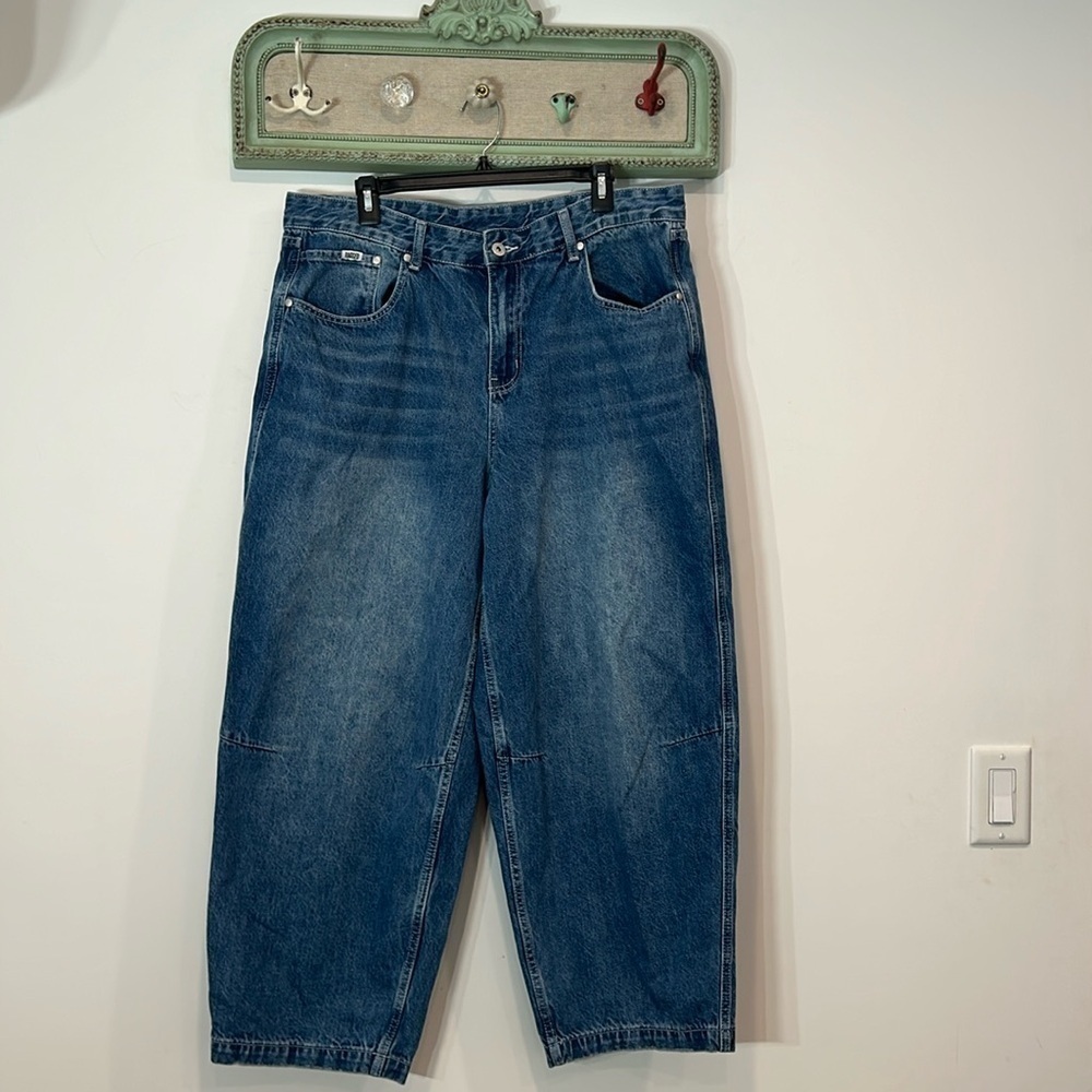 The ragged priest BAGGY GOLIATH DENIM blue JEAN plus size 34 women’s